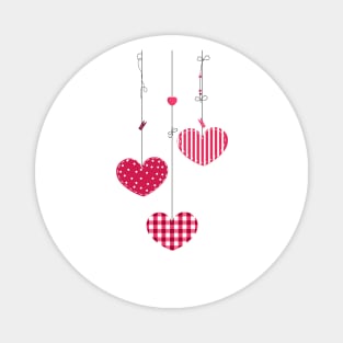 Hanging cute Valentine's hearts Magnet